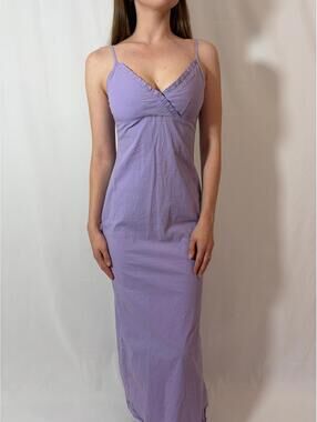 Vintage Lilac Camaieu Maxi Dress